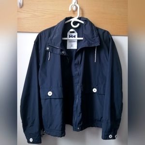 NWOT HellyHansen Wind/Rain Jacket Medium, Navy/White